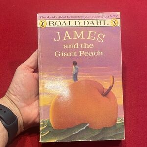 Roald Dahl James and the Giant Peach Paperback - Orange Cover